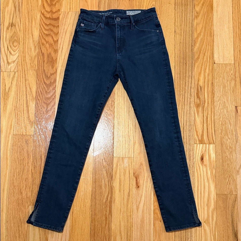 AG for Anthropology‎ The high-rise Stevie Ankle Women's Dark Blue Jeans 26R